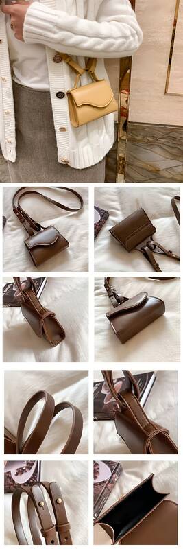 Women Retro Wavy Flap Mini Leather Adjustable Crossbody Bag_voghion.com