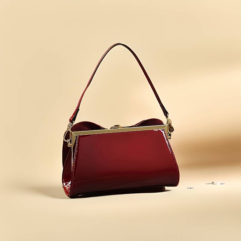 Pochette da sera in raso con fiocco e tracolla_voghion.com