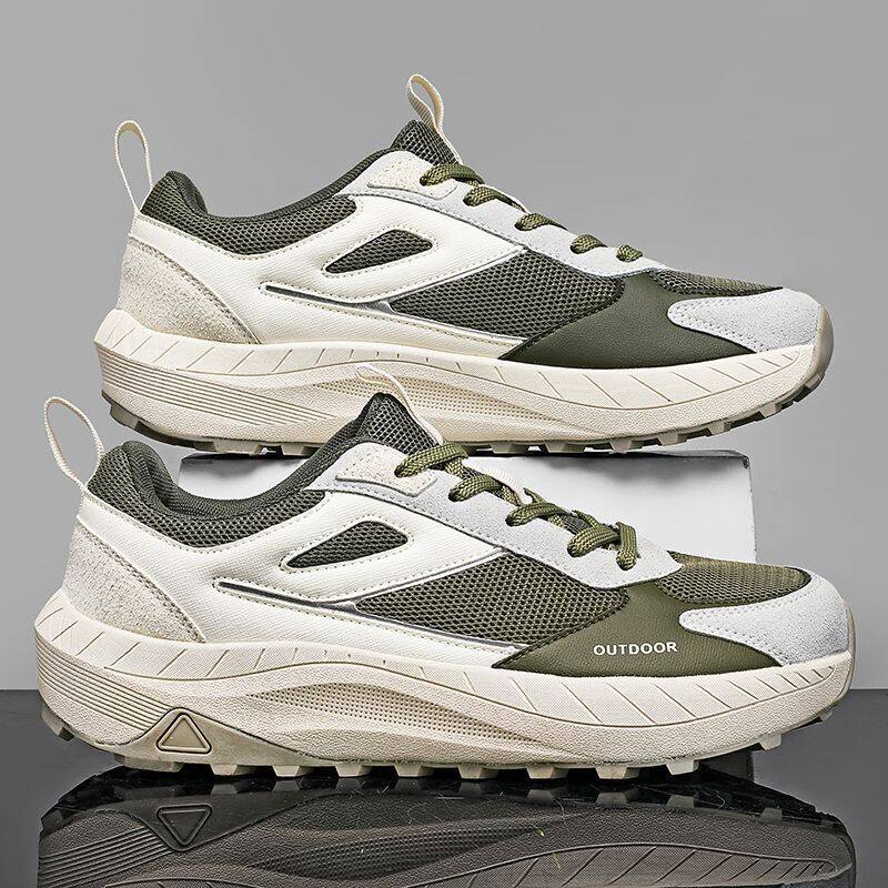 Large Size Wide-foot Men's Spring Mesh Widened And Elevated Dad Shoes, Lightweight Thick-soled 4E Wide-last Outdoor_vogvips.com