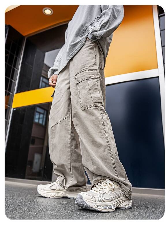 Men's Summer Breathable Mesh Wide-toed Dad Shoes, Thick-soled, Non-slip, German-style, Fashionable, Versatile, Casual,_vogvips.com
