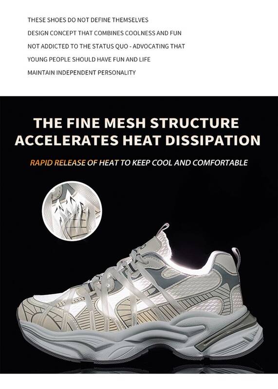 European Trendy Brand Versatile Retro Thick-soled Dad Shoes For Men, Summer Mesh Breathable Lightweight Soft-soled_vogvips.com