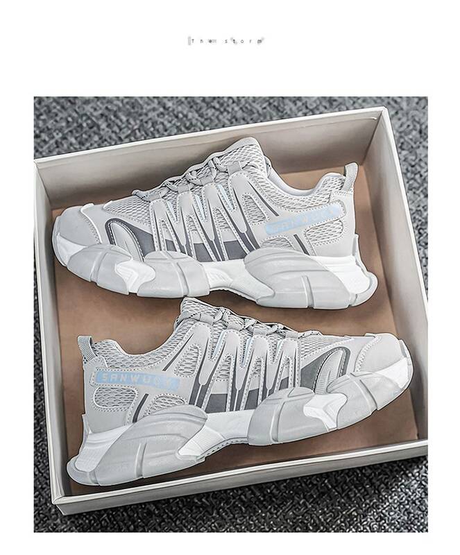 Men's Dad Shoes, New Summer Style, Trendy And Fashionable Versatile Sneakers, Popular Online, Height-increasing_vogvips.com