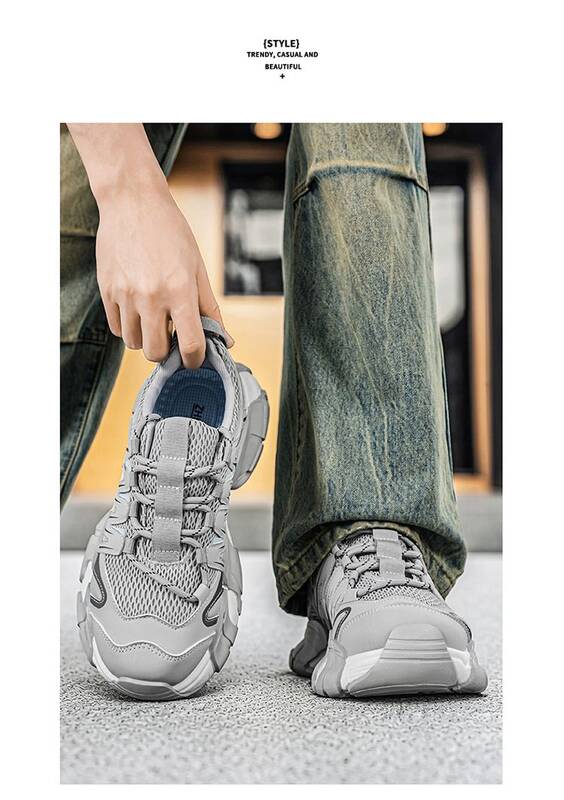 Men's Dad Shoes, New Summer Style, Trendy And Fashionable Versatile Sneakers, Popular Online, Height-increasing_vogvips.com