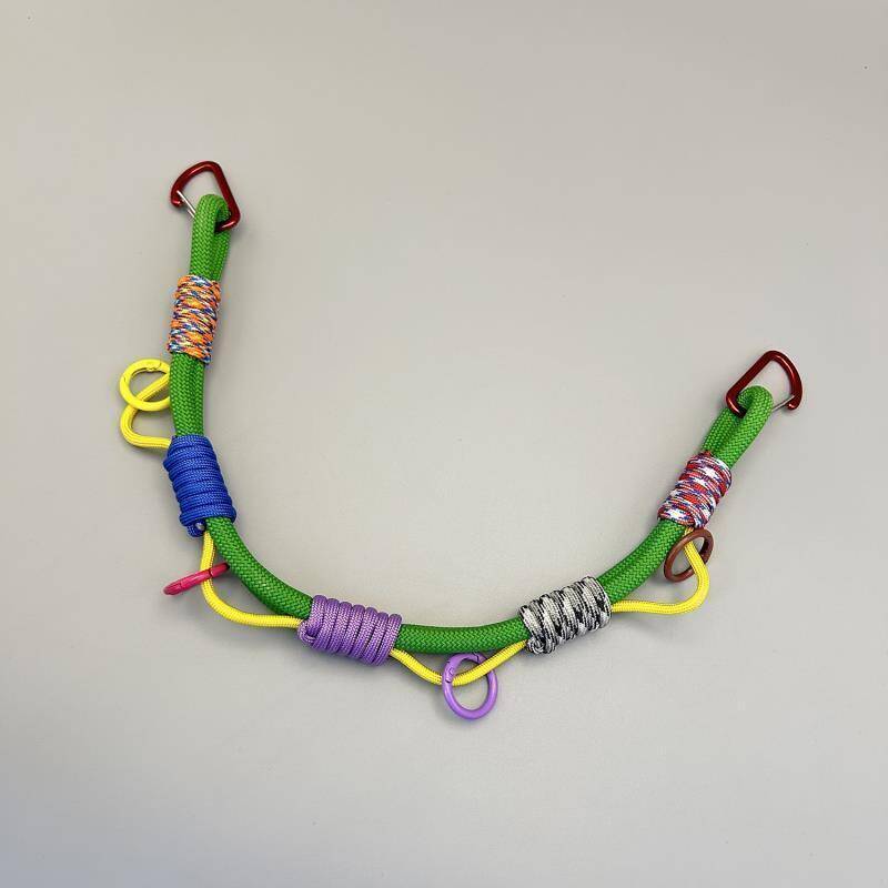 Outdoor Backpack Expansion Decorative Lanyard With Multiple Attachment Points, Dopamine-colored, Handmade Cross-border_desvips.com