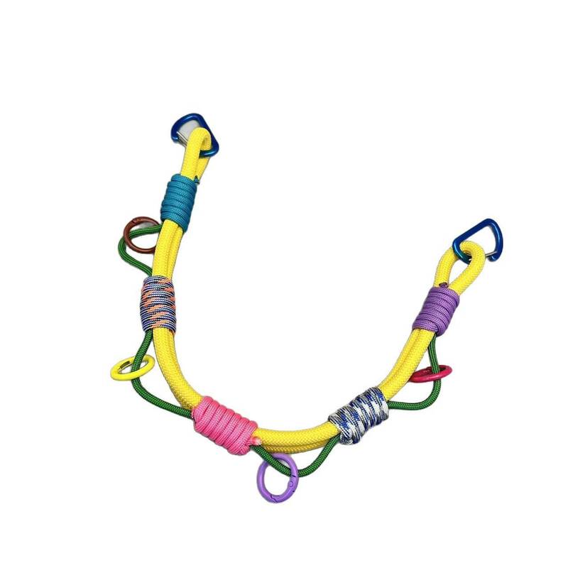 Outdoor Backpack Expansion Decorative Lanyard With Multiple Attachment Points, Dopamine-colored, Handmade Cross-border_desvips.com