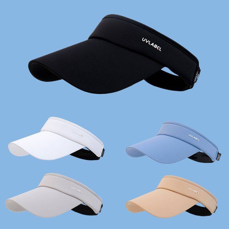 UV Running Visor For Women Summer Outdoor Protection Sports Ice Silk Sun Hat Versatile Brimless Baseball Cap_desvips.com